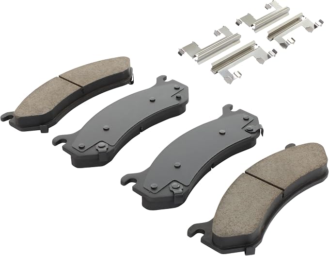 Premium Semi-Metallic Front Brake Pads Compatible - Image 2