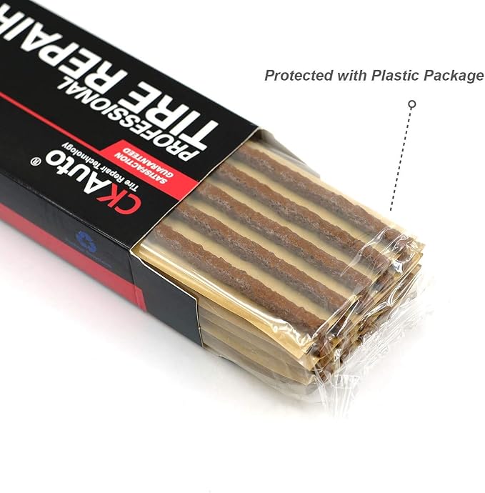 CKAuto 30pcs 8" Brown Tire Repair Strings, Automotive Tool Tire Repair Plugs - Image 4