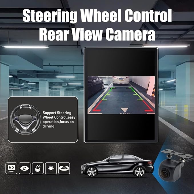 Kunfine Tesla Style Car CarPlay Android Auto Navigation Stereo GPS Radio - Image 5