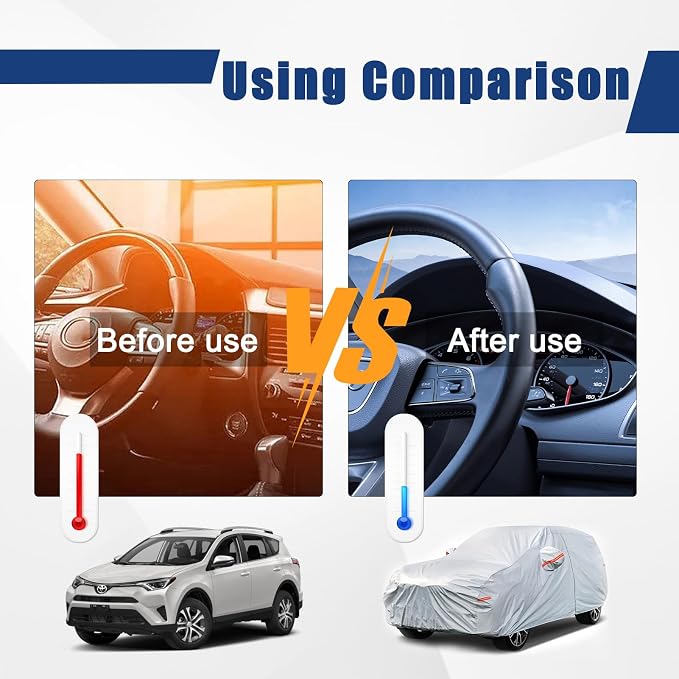 Kayme 6 Layers SUV Car Cover Custom Fit - Image 4