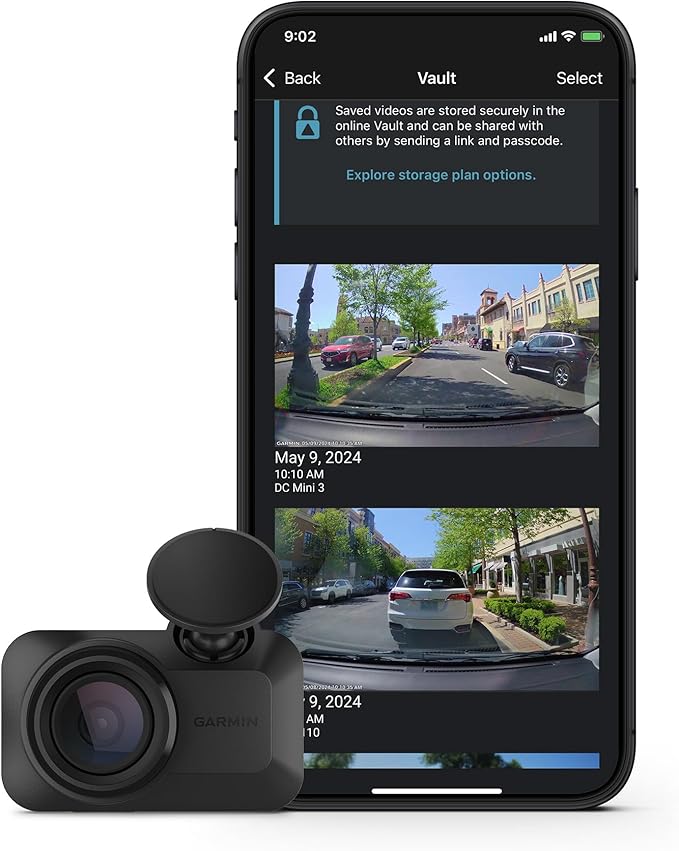 Garmin Dash Cam™ Mini 3, Ultracompact 1080p HD Dash Cam by Garmin