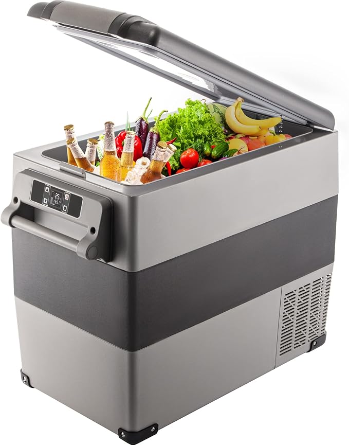 VEVOR CF55 12 Volt 58 Qt Refrigerator, Dual Zone Portable Compressor 12/24V DC by VEVOR