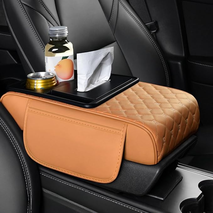 Center Console Cover Organizer, 5-In-1 Arm Rest Cover by STSoleMeT