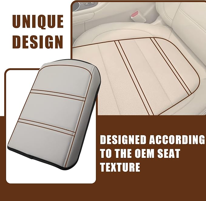 Muslogy for Acadia 2017-2023 Center Console Pad Armrest Seat Box Cover Vegan - Image 2