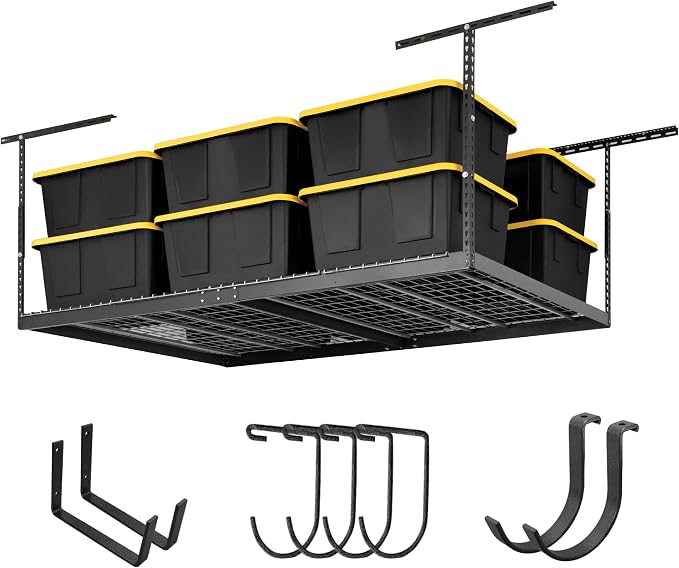 SafeRacks 4x8 Overhead Garage Storage Rack Heavy Duty - Image 2