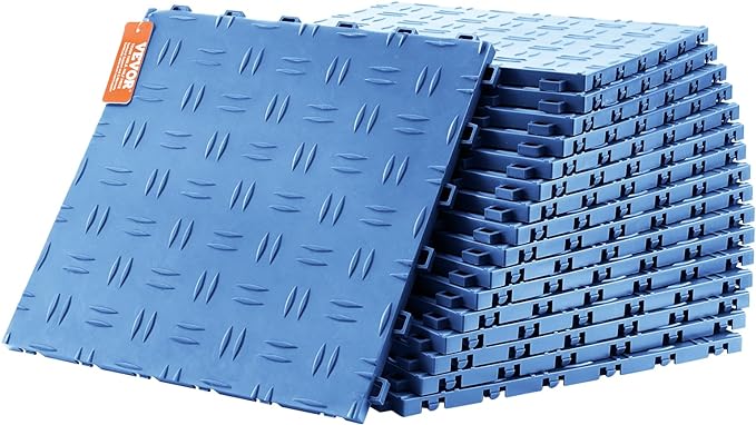 VEVOR Interlocking Garage Floor Covering Tiles, 50 Pack, Non-Slip Double-Sided by VEVOR