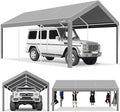 COBIZI Carport 10x20ft Heavy Duty Portable Garage, 2.0 Powder Coated Frame by COBIZI