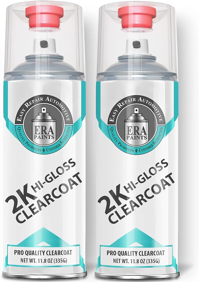 ERA Paints 2K High Gloss Automotive Clear Coat Spray/Aerosol Can – Professional by ERAPaints-AutomotiveTouchUpPaint