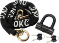 OKG Ultra Security Motorcycle Chain Lock, 4 Keys, 5 ft x 1/2in Thick Motorcycle by OKG