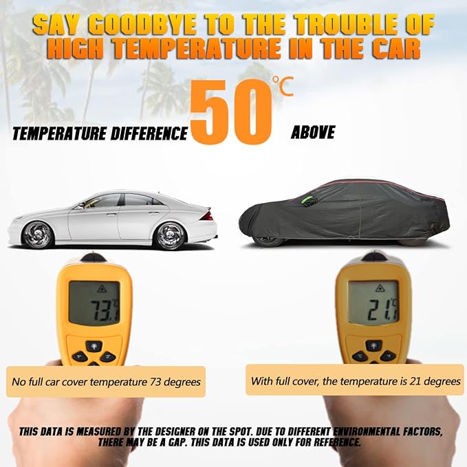 Breathable New Material, Waterproof Car Cover, Locks and Zipper Doors, - Image 3