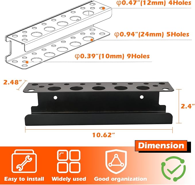 ULIBERMAGNET Magnetic Screwdriver Rack, Heavy Duty Magnetic Tool Holder - Image 2