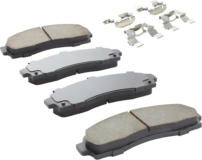Premium Semi-Metallic Front Brake Pads Compatible - Image 2