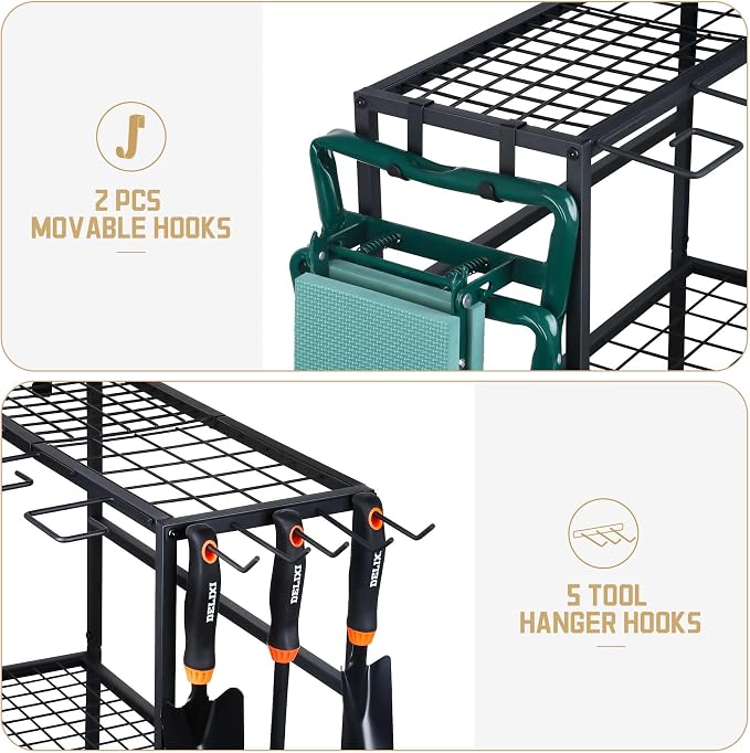 Garden Tool Organizer, Large Yard Tool Tower Rack - Image 4