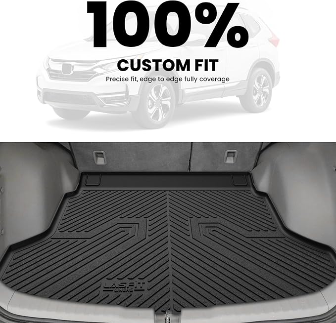 LASFIT Trunk Mat for Honda CRV 2012-2016, All Weather Custom Fit TPE Cargo Mat - Image 3