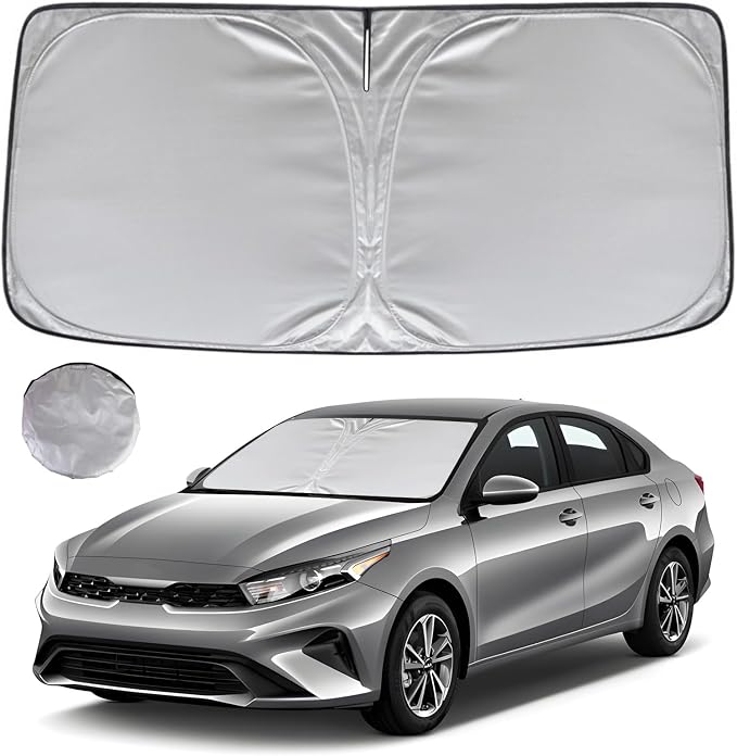 KAYZT Windshield Sun Shade for 2019-2024 Kia Forte Foldable Sunshade Front by KAYZT