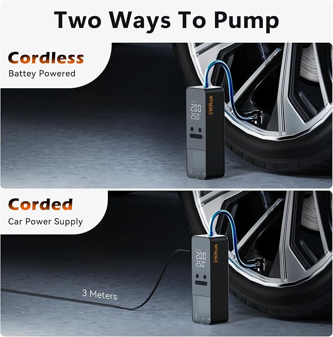 CYCPLUS Tire Inflator Portable Air Compressor - Image 6