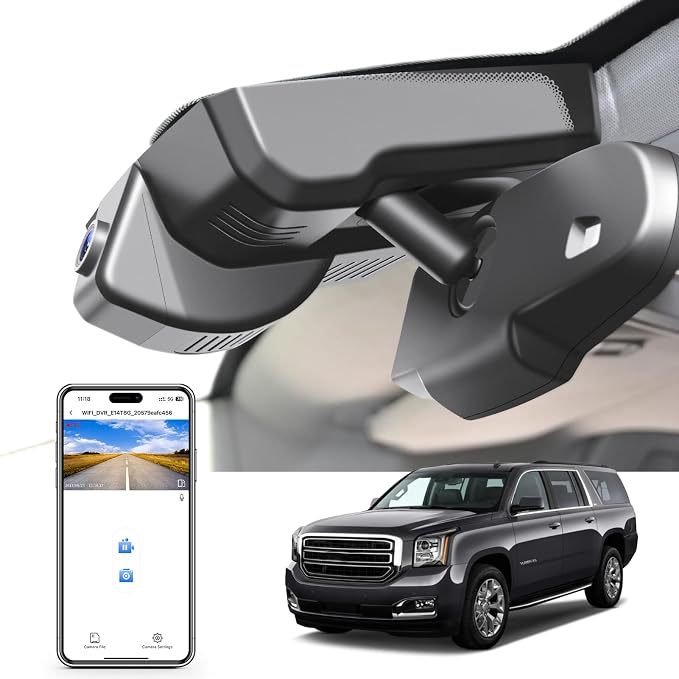 4K Dash Cam Custom fit for GMC Yukon, Yukon XL 2015 2016 2017 2018 2019 2020 by MANGOAL-OEMStyleAutomotiveElectronics