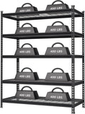 WORKPRO 5-Tier Metal Storage Shelving Unit, 48”W x 24”D x 72”H, Adjustable by WORKPRO