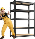 72.12" H Garage Shelving, Storage Shelves Load 2100LBS, 5-Tier Adjustable by Durayloly
