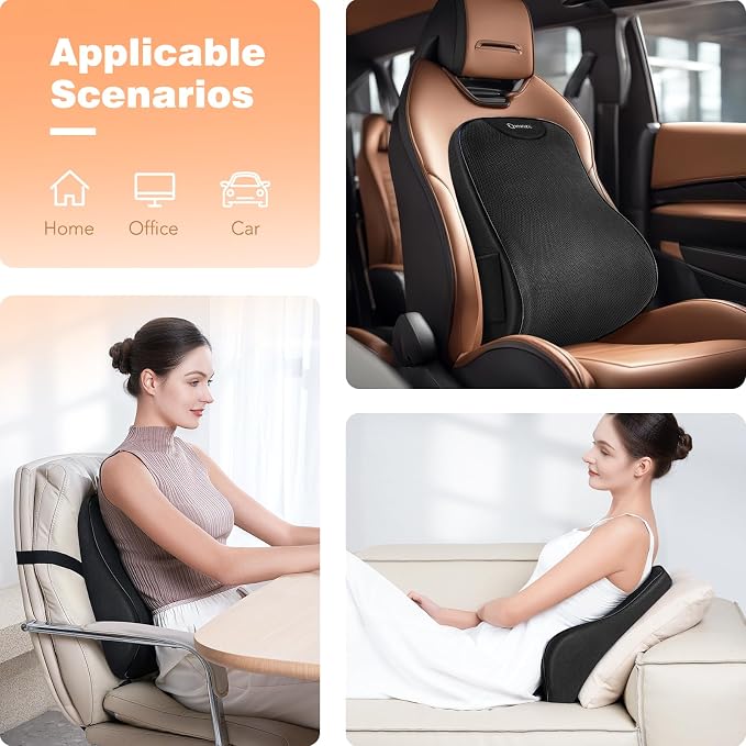 Lumbar Support Pillow for Office Chair, Back Support Pillow for Car, Recliner & - Image 8