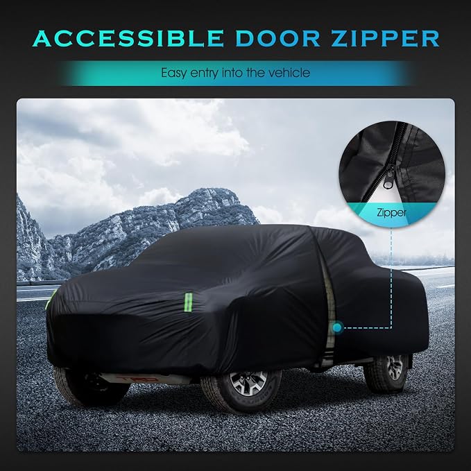 Car Cover Waterproof All Weather Full Outdoor Pickup Truck Cover Rain UV - Image 6
