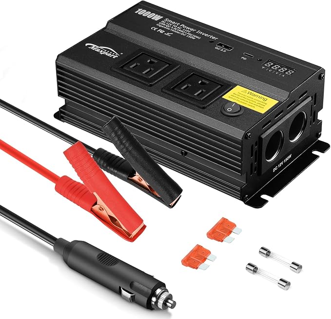 1000W Inverter for Car Power Inverters, 12v DC to 110v AC Converter by TwingRepublic