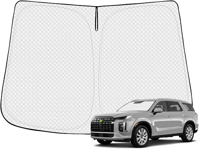 Windshield Sun Shade for 2020-2025 Hyundai Palisade Accessories Thicken 6-Layer by Canvcle