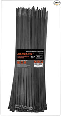 18 Inch Zip Ties Double Sided Toothed, 100 LBS Tensile Strength Heavy Duty by JIANYANG