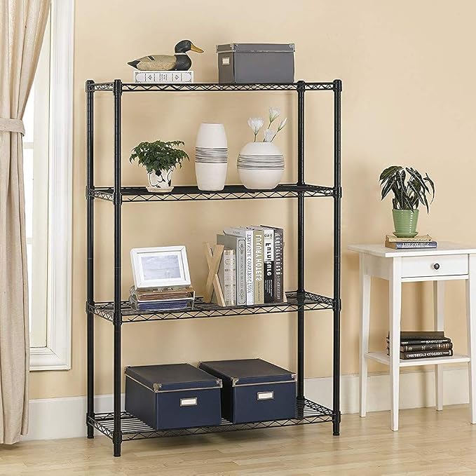 4 Tier Shelving Unit NSF Wire Shelf Metal Large Storage Shelves Heavy Duty - Image 2