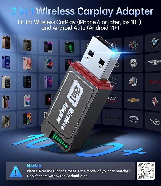 Wireless Carplay Adapter, 2025 Upgrade Mini USB Design - Image 7