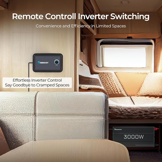 Renogy Inverter P2 3000W Pure Sine Wave Inverter 12V DC to 120V AC Converter - Image 7