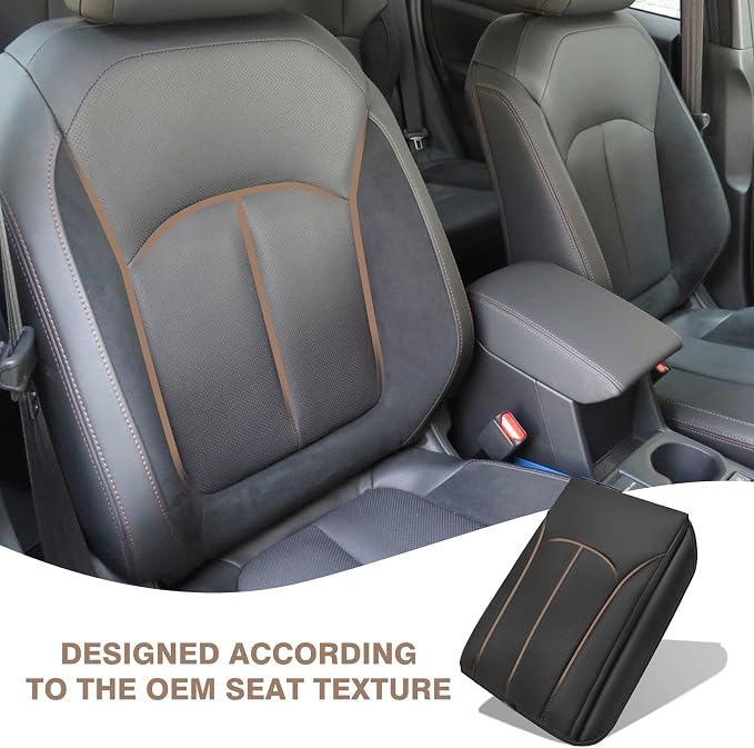 Muslogy Center Console Cover 1-Inch Extra Thick Armrest Pad Compatible - Image 4