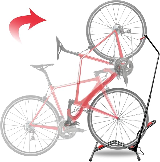 Vertical Bike Parking Stand- Space-Saving, Adjustable Freestanding Upright Bike by PURESINEWAVEINVERTER
