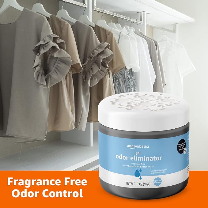 Amazon Basics Gel Odor Eliminator, Activated Charcoal, Fragrance Free, 17 Oz - Image 4