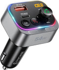Syncwire Bluetooth 5.4 FM Transmitter Car Adapter 54W Wireless Radio Receiver by SYNCWIRE
