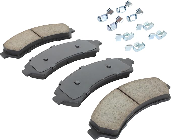 Premium Semi-Metallic Front Brake Pads Compatible - Image 2