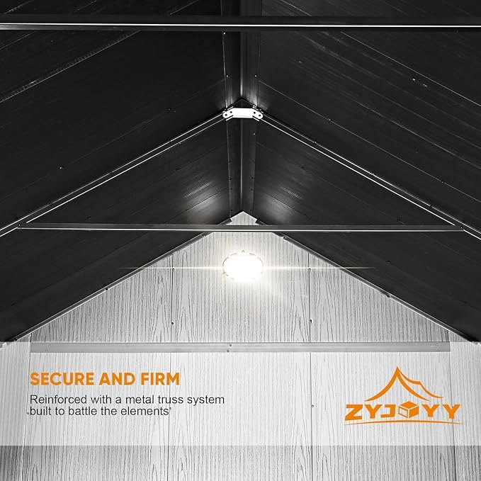7.3 x 12 FT Shed Resin Outdoor Storage - Image 4