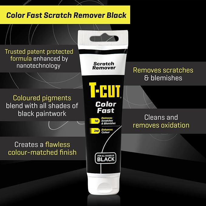 T-Cut Black Scratch Remover, Color Fast Car Wax Polish Color Enhancer, 5.3 Oz - Image 4