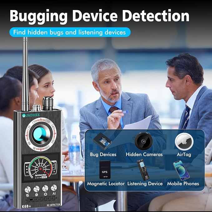 JMDHKK Hidden Camera Detector & Bug Detector – Magnetic Tracker & Wireless - Image 4