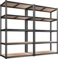 REIBII 2020LBS Storage Shelves 5 Tier Garage Shelving Heavy Duty, Adjustable by REIBII