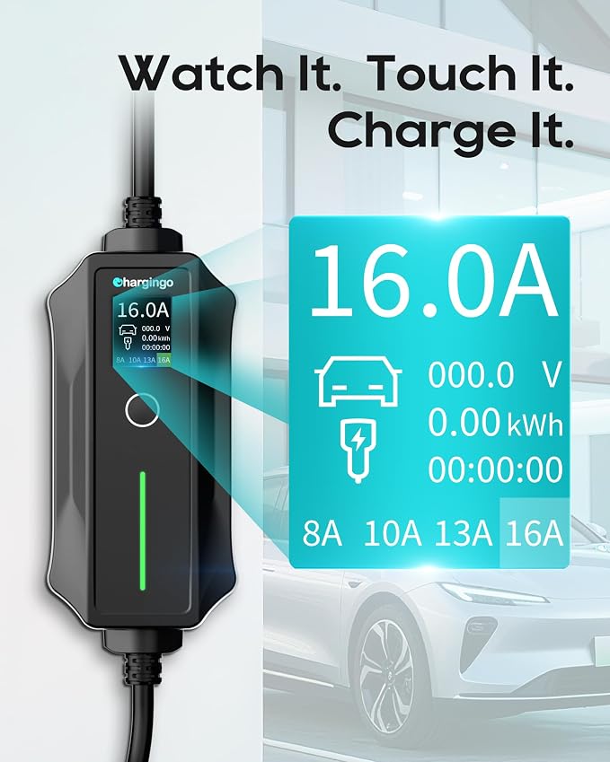 2025 Upgraded Level 1-2 Portable EV Charger, NEMA 5-15 & 6-20 Plug, 25 Ft EV - Image 3