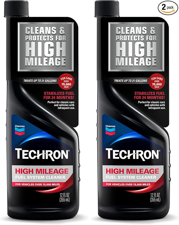 Chevron Techron High Mileage Fuel System Cleaner, 12 oz by ChevronProductsCompany