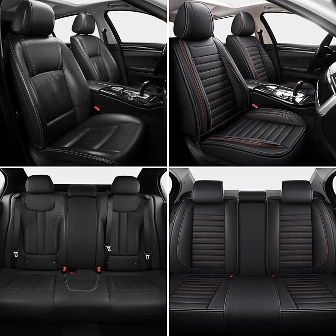 Car Seat Covers Full Set, 5 Seats Front Seat Cover and Back Seat Covers - Image 2