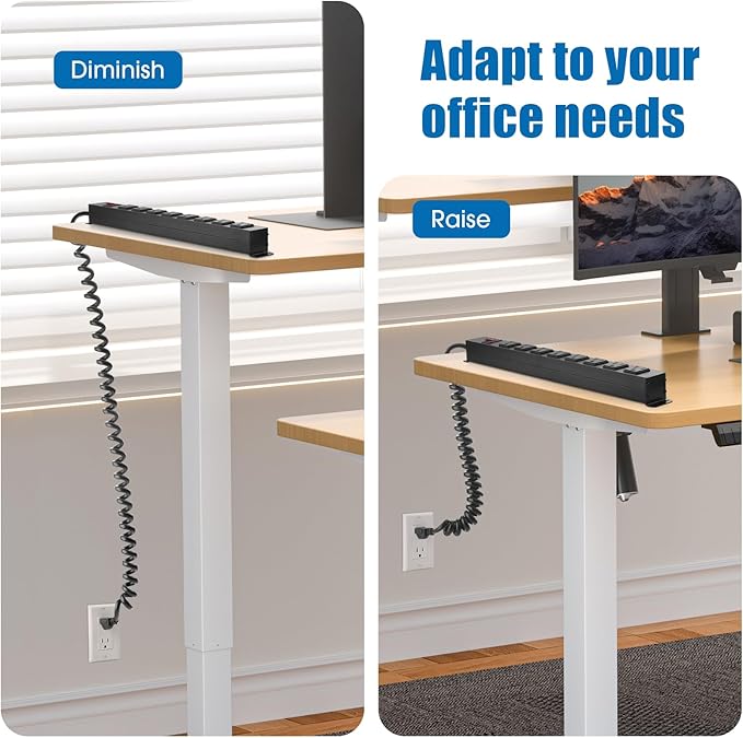 HHSOET 8 Outlet Metal Wall Mount Power Strip, Mountable Outlet - Image 2