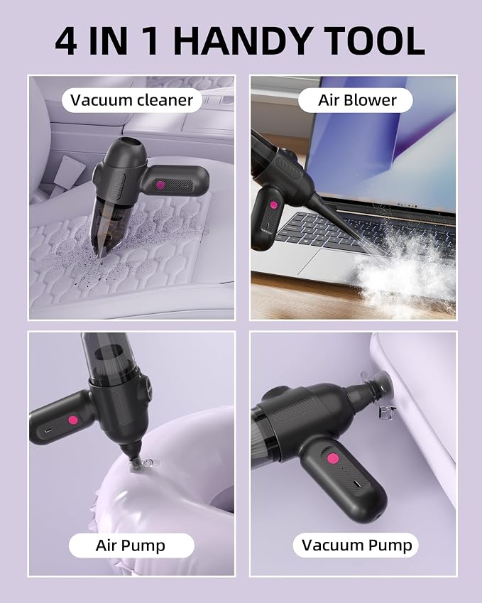 Car Vacuum V6 Pro, Cordless Handheld Vacuum - Image 2