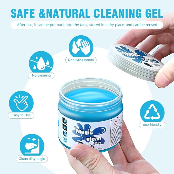 DNA MOTORING 2 Pack Car Cleaning Gels Auto Detailing Tools Cleaning Putty Car - Image 5