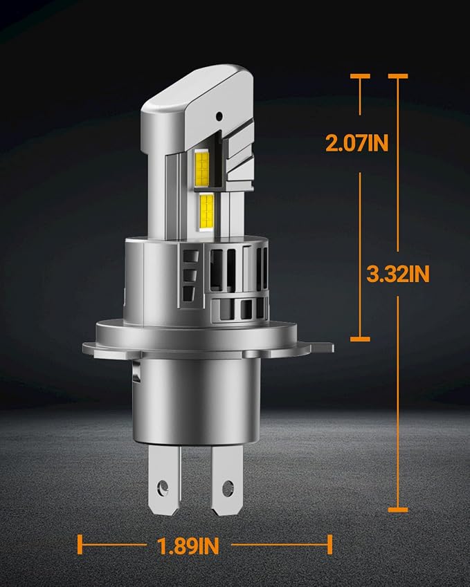 SEALIGHT H4 9003 HB2 Fog Bulbs, 30000LM 6500K Cool White, 1:1 Mini Size - Image 6