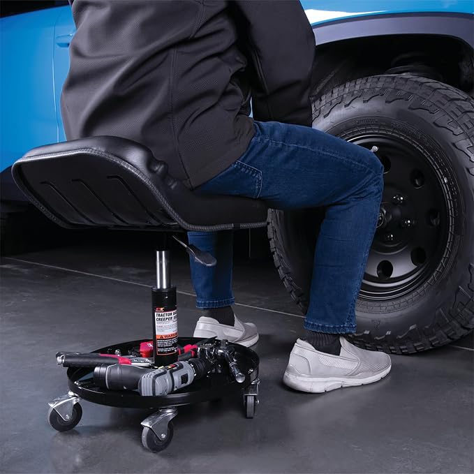 Performance Tool W85020 Tractor Creeper Rolling Work Seat - Image 2