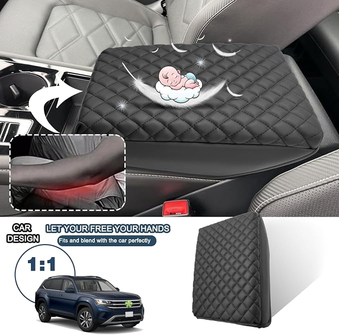 Ruiya 2025 Atlas Armrest Cover for VW Atlas 2025 Accessories Soft Comfy Thicken - Image 7