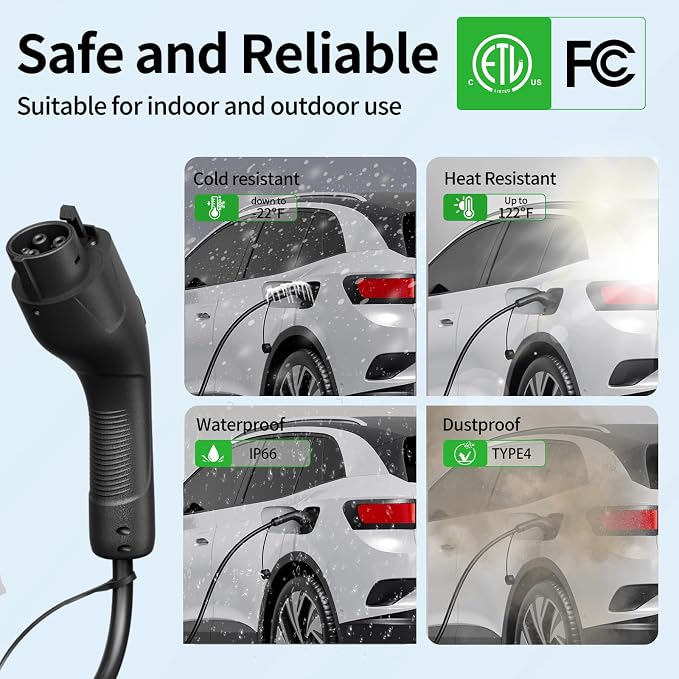 Level 2 EV Charger w/App Control: 32A 240V 7.68kW Fast Charging, NEMA 14-50 - Image 7
